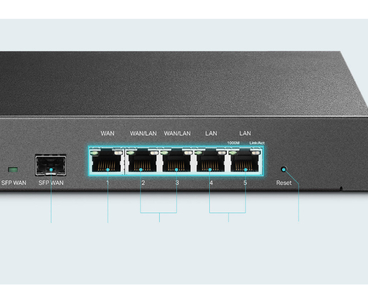 TP-LINK WIRELESS VPN GIGABIT ROUTER OMADA + SWITCH 5 PUERTOS