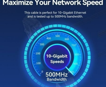 CABLE DE RED LATIGUILLO ACODADO RJ45 UTP CAT6A AWG32 1.5 M BLANCO VENTION