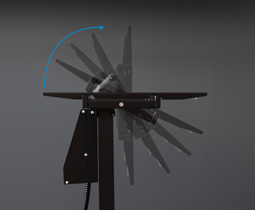 SOPORTE SUELO RUEDAS ELECTRICO UROS 52"-84'' NEGRO TOOQ