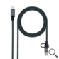 CABLE USB 3.2 GEN2x2 20Gbps 5A 100W, USB-C+USB-A/M a USB-C/M 1 M NEGRO NANOCABLE